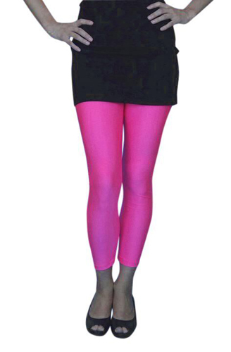 80s Neon Pink Fishnet Stockings  Womens Footless Pink Fishnet Tights
