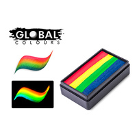 Rainbow Glow - 25g UV One Stroke Magnetic BodyArt Cake Paint