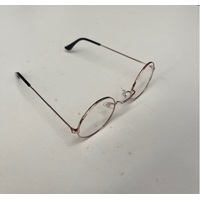 Glasses - Circle Clear Lens - Santa