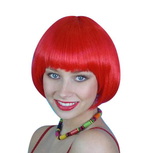 Wig- Red Short Bob - Deluxe - CARNIVAL PRODUCTS