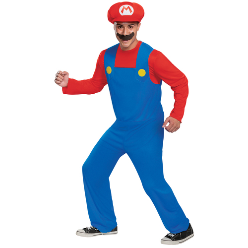 Mario Classic Adult Costume - X/Large (42-46)