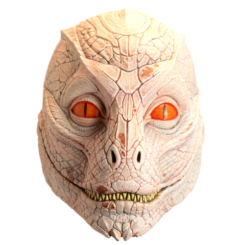 Mask - Lizard Man White - Latex