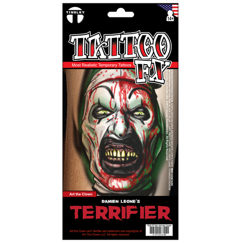 Art the Clown - Terrifier - Temporary Tattoo